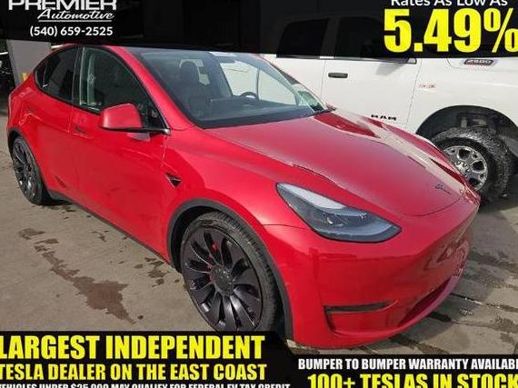 TESLA MODEL Y 2021 5YJYGDEF8MF248457 image